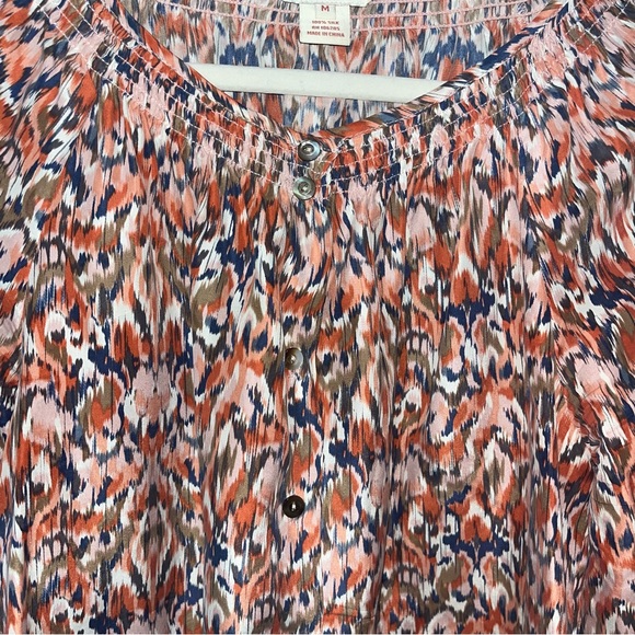 Sundance Ikat print Silk Blouse - Picture 10 of 14